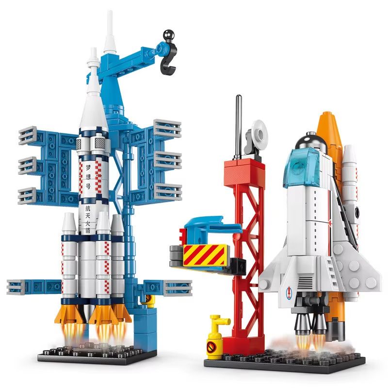 107 Piece Space Rocket Launch Center Building Blocks Set