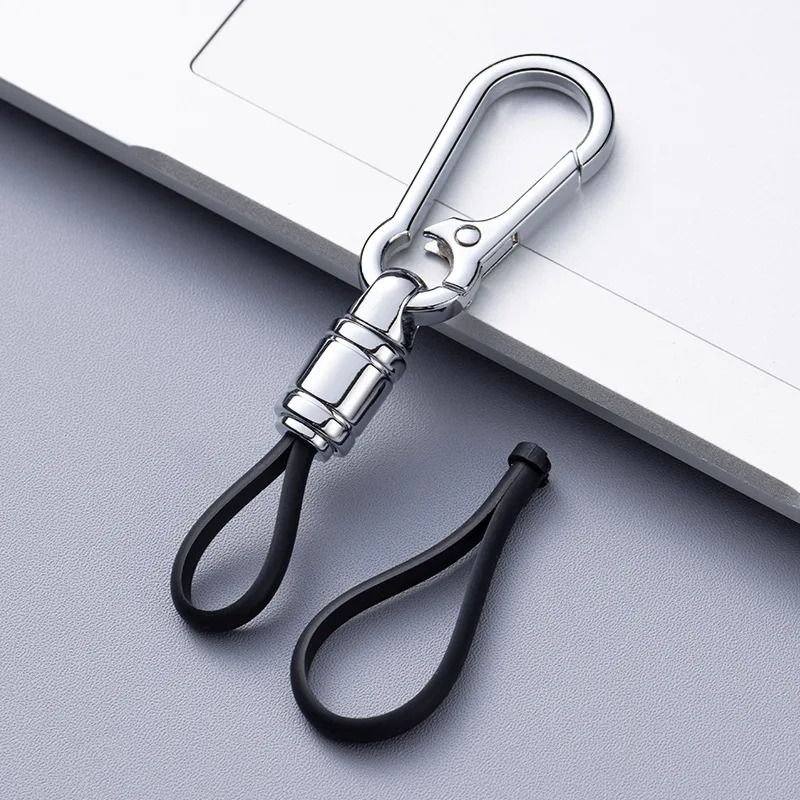 Metal Car Key Chain Pendant with Waist Hanging Buckle