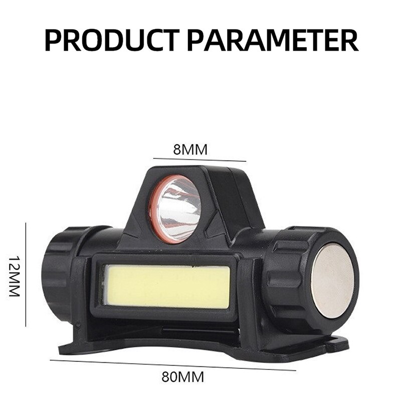 Super Bright Rechargeable LED Headlamp, Waterproof Head Torch, Strong Magnetic Powerful Headlight For Outdoor Fishing
