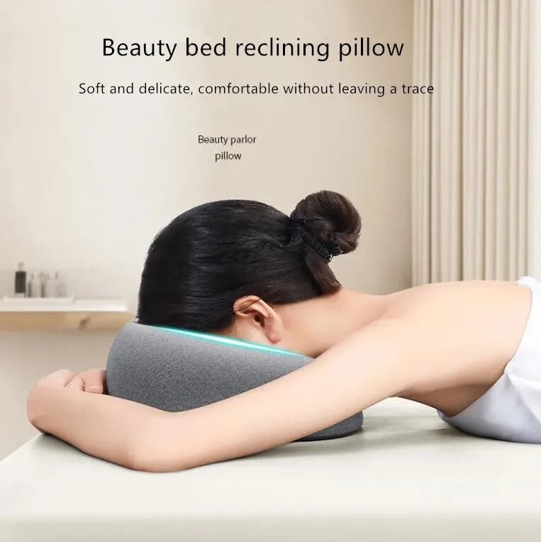 Ergonomic Memory Foam Lying Down Pillow for Face and Head Support