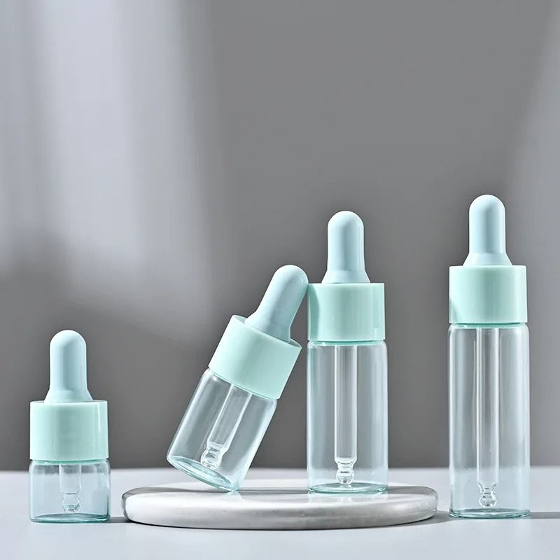 10-Piece Cosmetic Glass Dropper Bottle Set