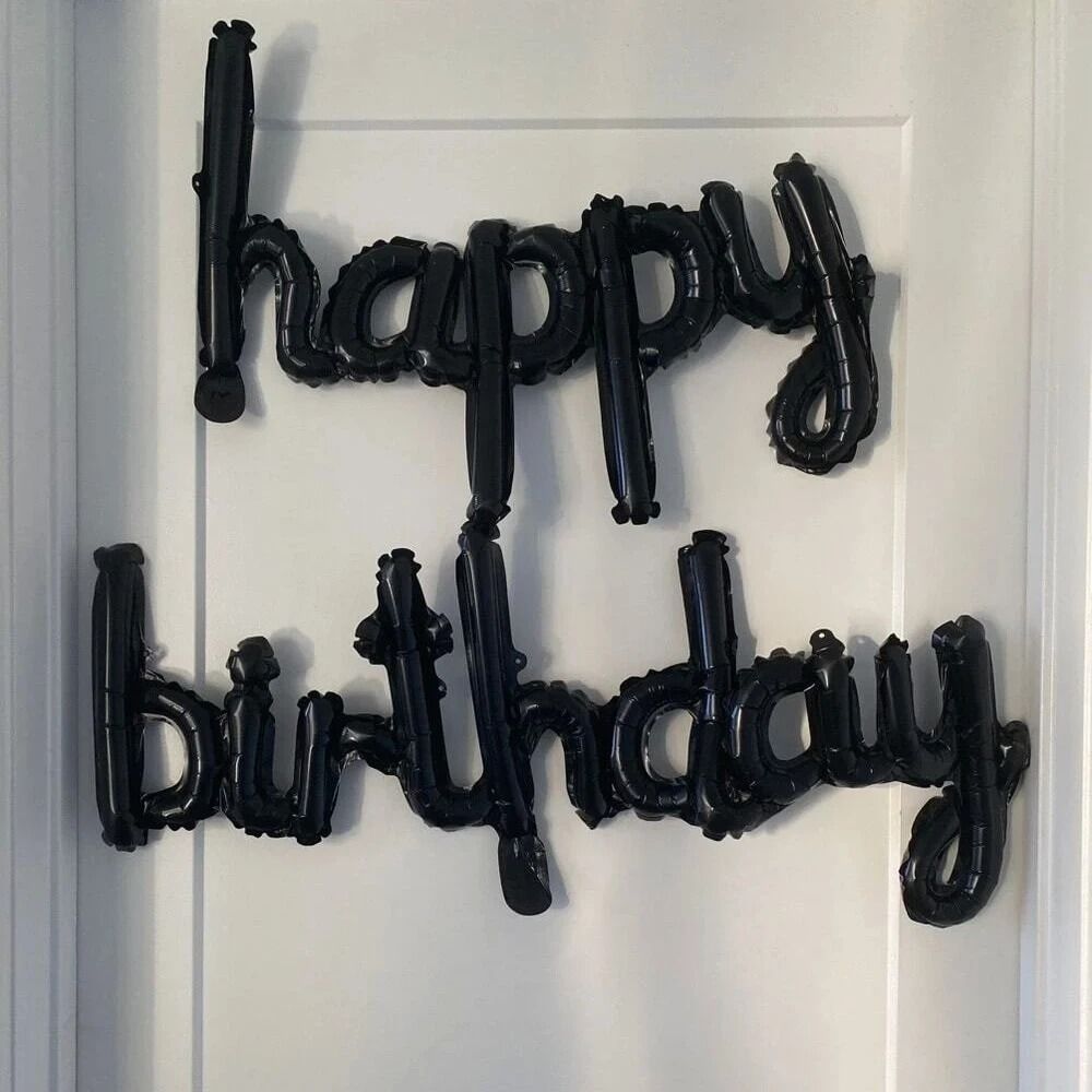 2-Piece Pink & Purple Happy Birthday Foil Balloon Set
