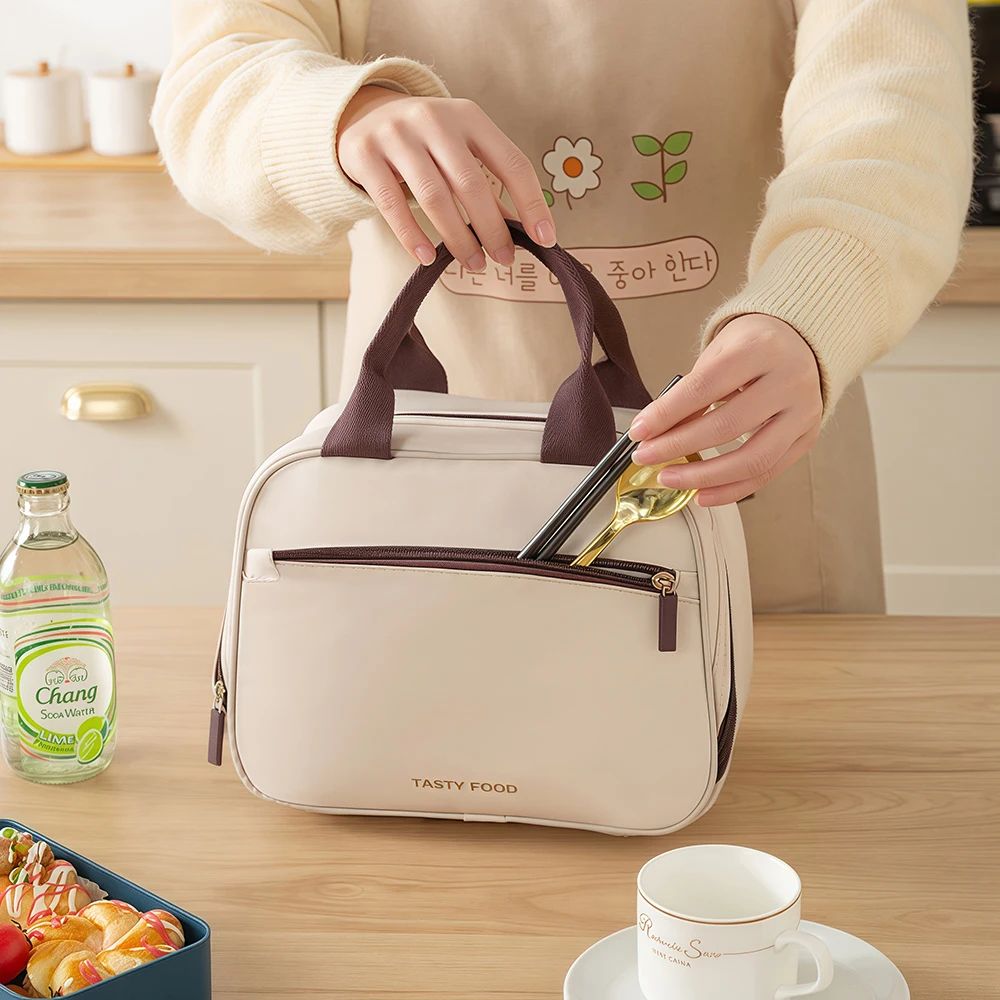 Insulated Lunch Box Tote Bag