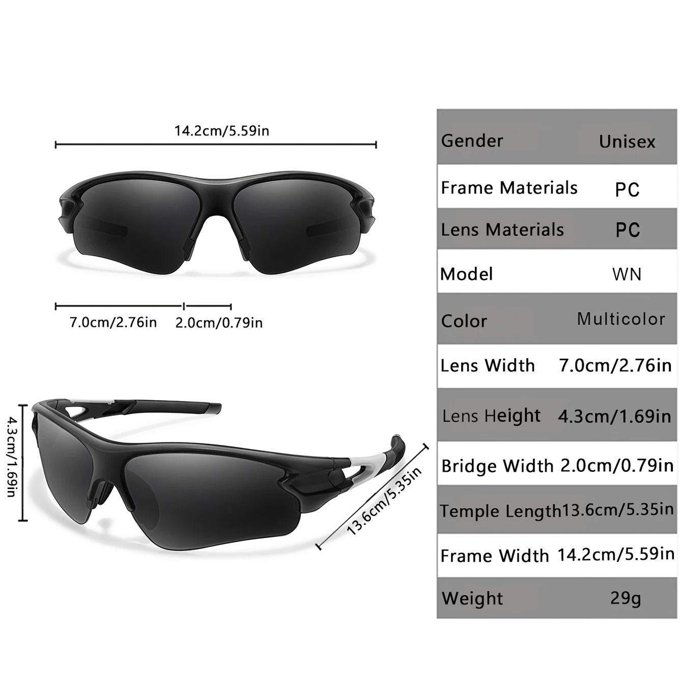 Comfort Fit Fashion Sports Sunglasses