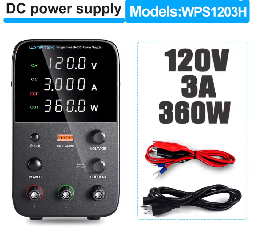 Programmable DC Power Supply 30V 10A Wanptek WPS3010H Adjustable Bench Unit
