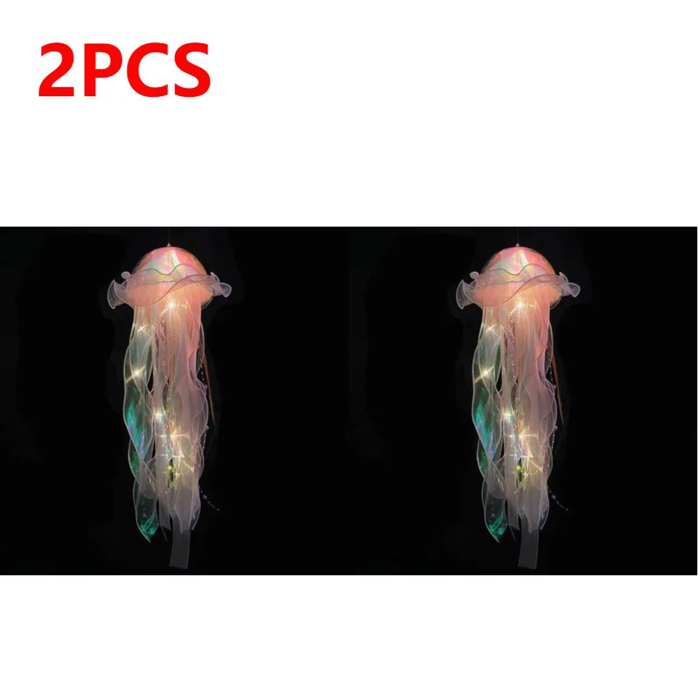 DIY Jellyfish Hanging LED Ceiling Lamp