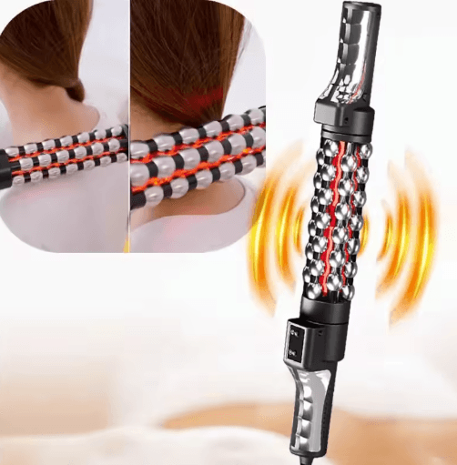 RelaxoTherm 360 Red Light Massage Roller – Heated Body Massager Roller for Muscle Relief & Skin Smoothing