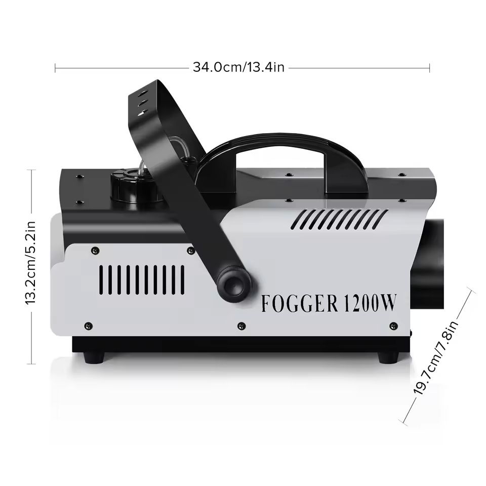 1200W Fog Machine with 6-Color LED Lights for Stage & Party Effects