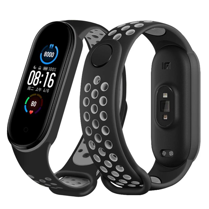 Xiaomi Mi Band Breathable Replacement Strap – Soft Silicone Wristband for Mi Band 3/4/5/6/7