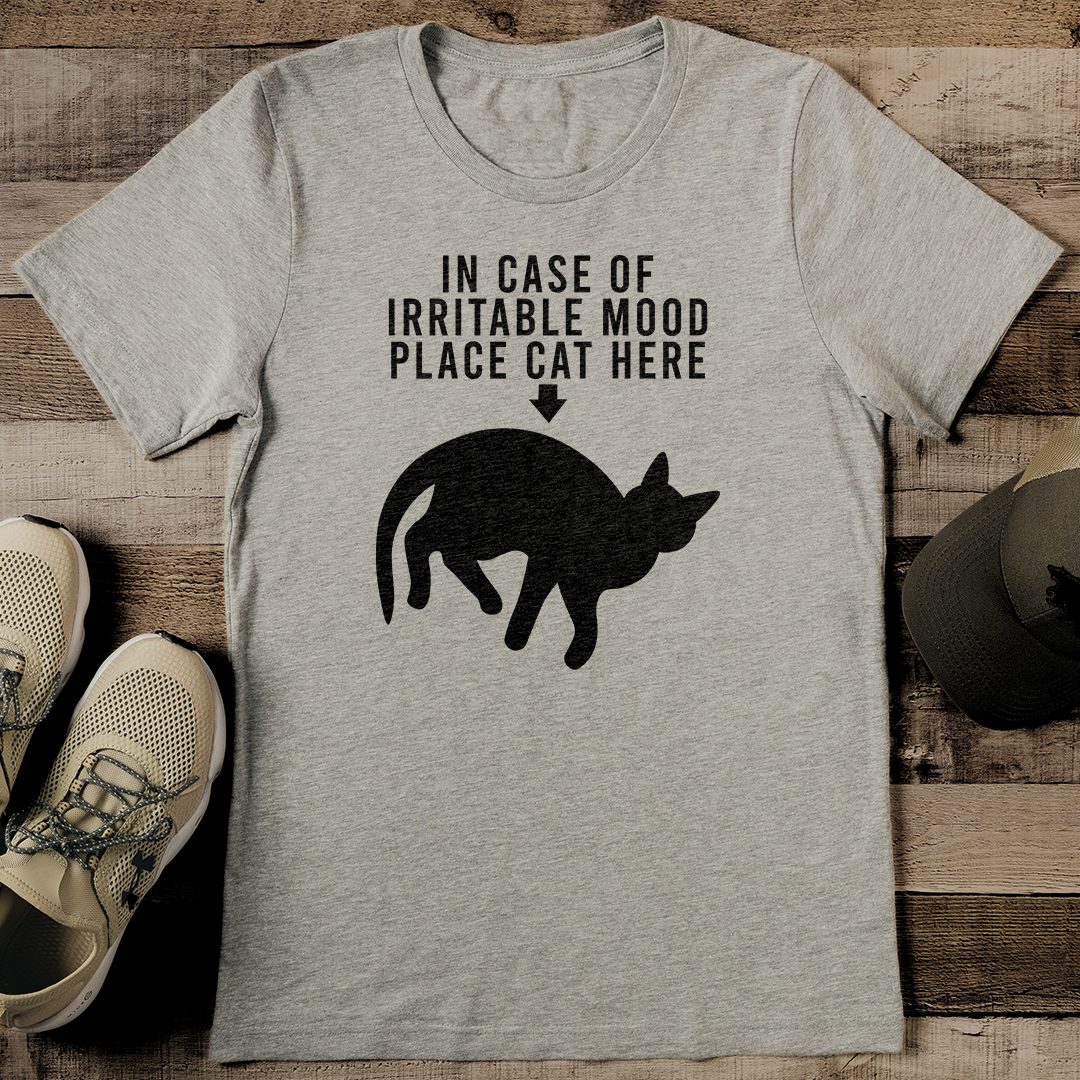 In Case Of Irritable Mood place Cat here Tee
