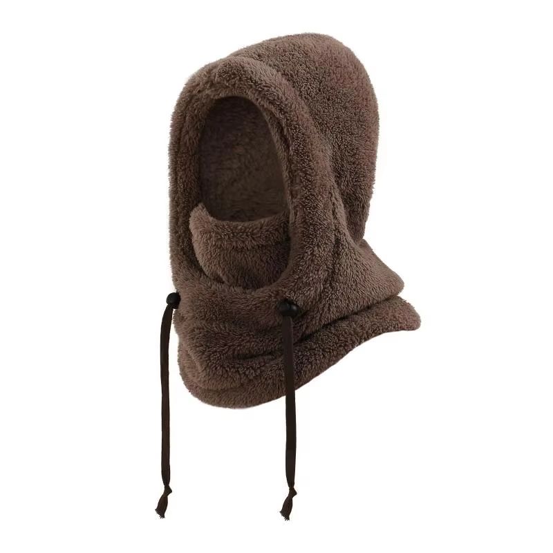 Kids Plush Balaclava Hat with Neck Cover and Full Face Wind Protection
