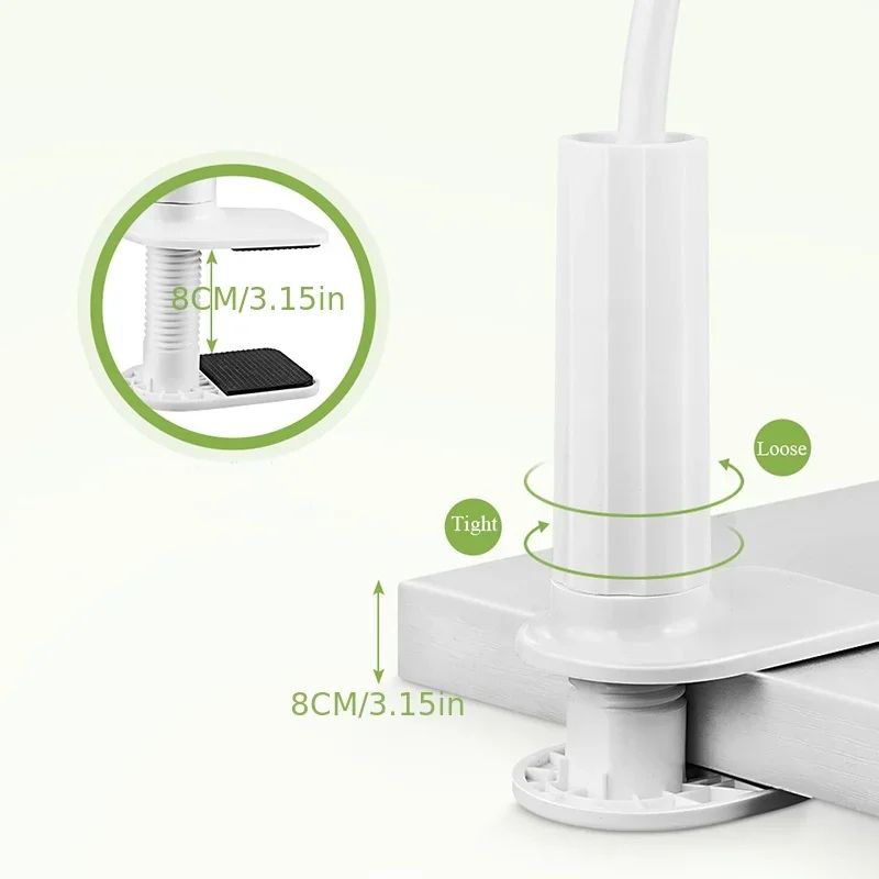 Flexible Gooseneck Phone Holder Clamp Stand with Long Arm Mount