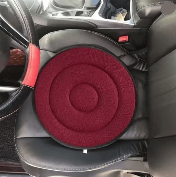 EasyTurn 360 Rotating Seat Cushion with Memory Foam Comfort for Cars and Chairs