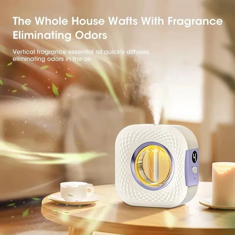 Mini Aromatherapy Air Purifying Diffuser – Wall-Mounted Fragrance Humidifier with Hilton Lavender Oil