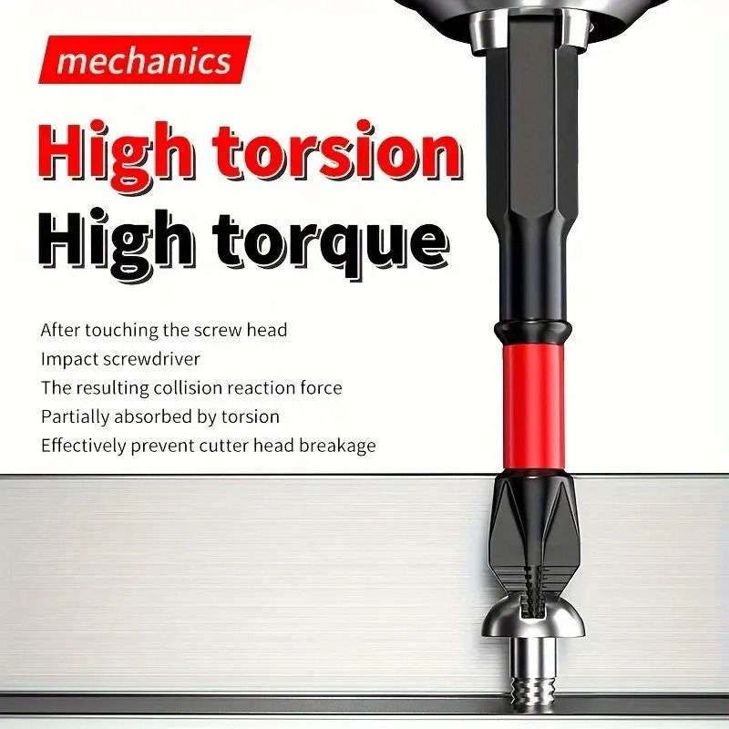Magnetic Impact Screwdriver Bit Set with Non Slip Design