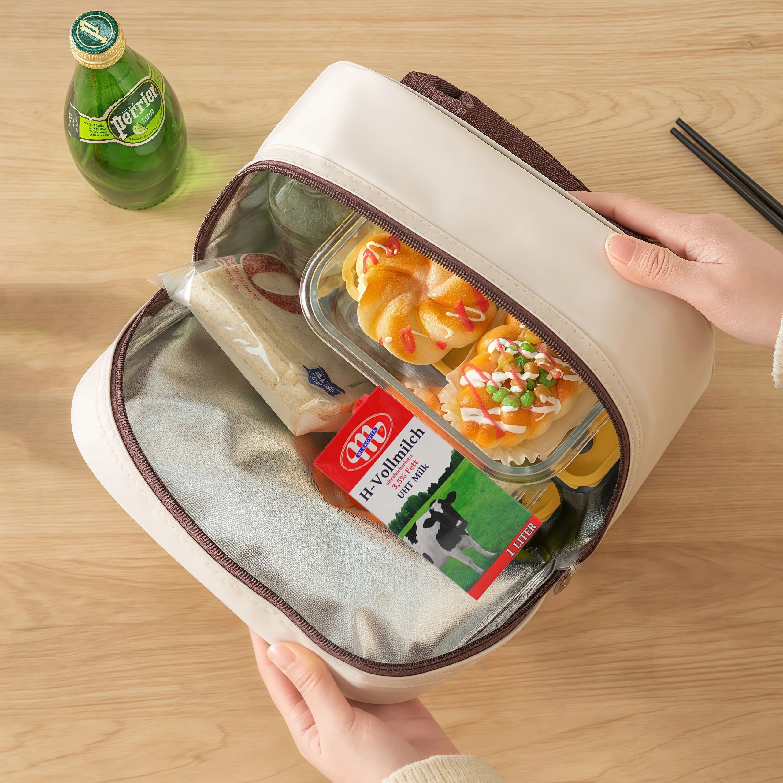 Insulated Lunch Box Tote Bag