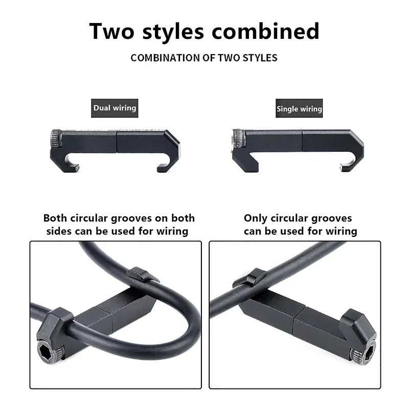 Tactical M LOK Wire Guide Rail Cover Cable Management System 3 Piece Set