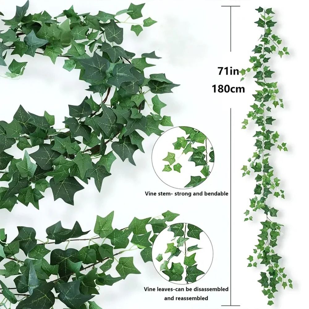 Artificial Ivy Vines Garland – High-Definition Vertical Botanical Sculpture