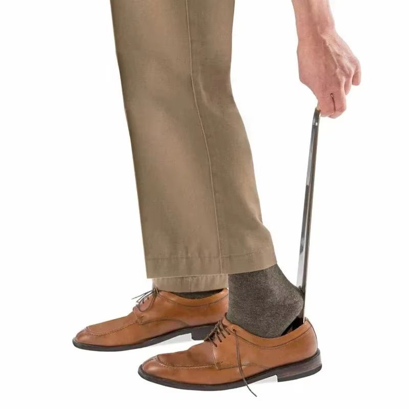 31.50in Extra Long Stainless Steel Shoe Horn Long Handle Shoe Lifter and Remover Tool
