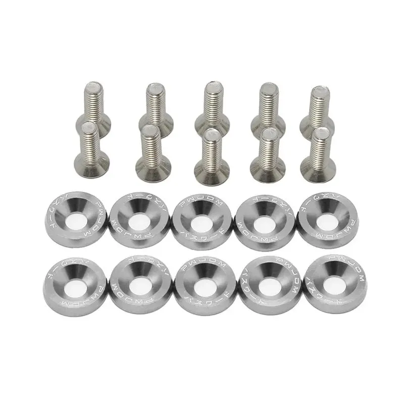 Fender Washer License Plate Bolts, Car Modified Fasteners, Bumper Engine Concave Screws, Car Styling Gasket