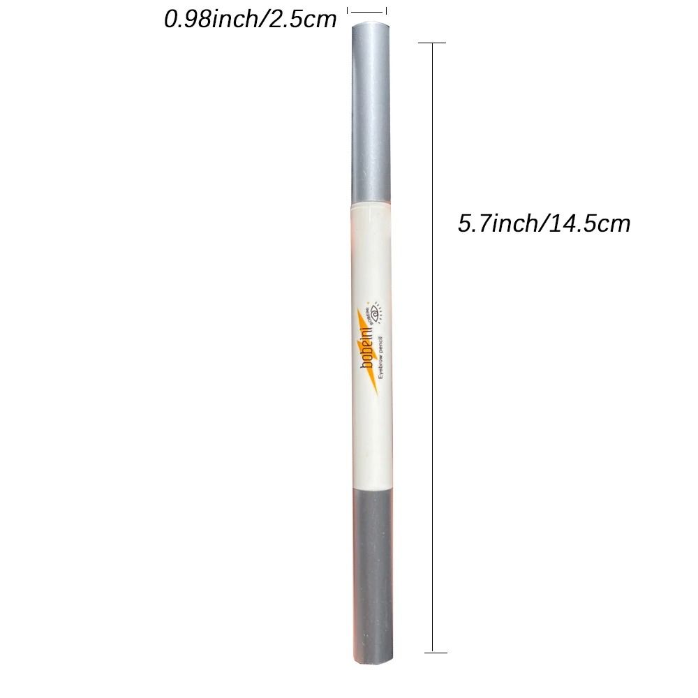 Thin Head Waterproof Double Ended Eyebrow Pencil with Brush