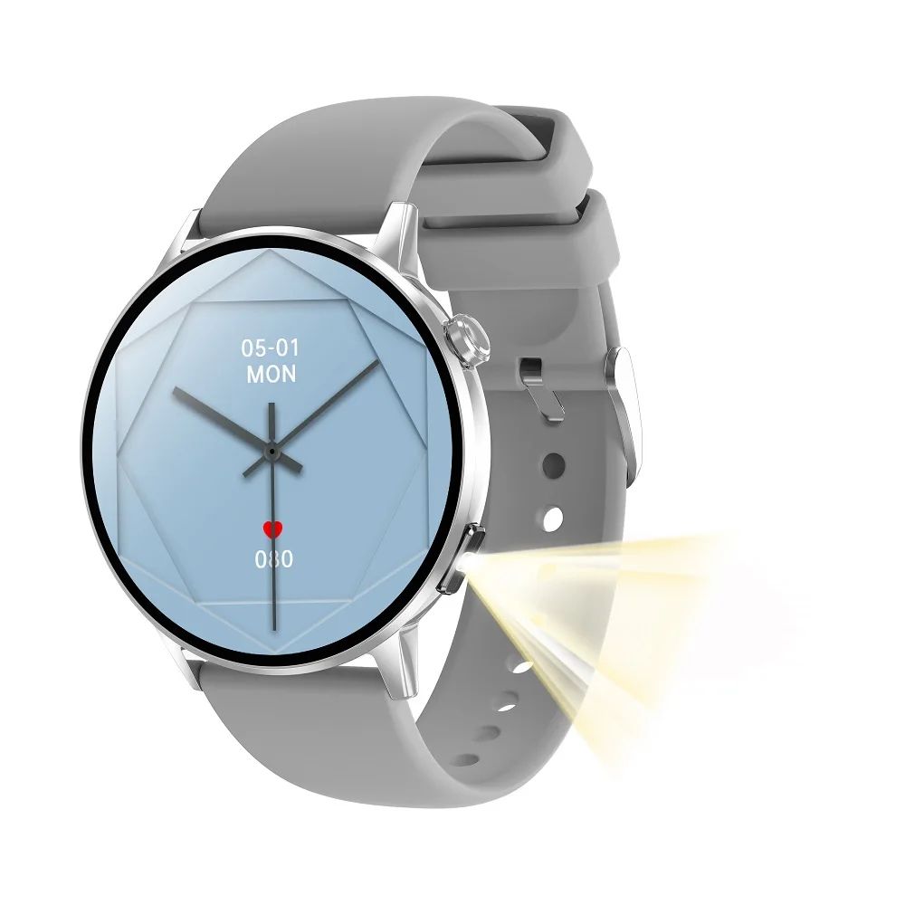 Women AMOLED Bluetooth Calling Smartwatch with Flashlight