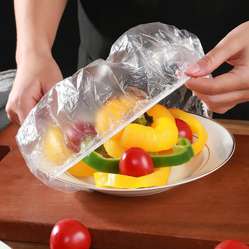 Disposable Food Lids, Elastic Plastic Wrap, Food Grade Covers, Bowls Caps, Food Fresh Saver, Shoe Cover, Shower Headgear
