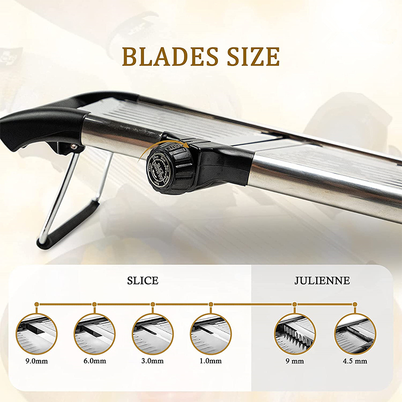 Adjustable Stainless Steel Mandoline Slicer Versatile Vegetable Chopper for Potatoes, Tomatoes, Onions, Carrots & More
