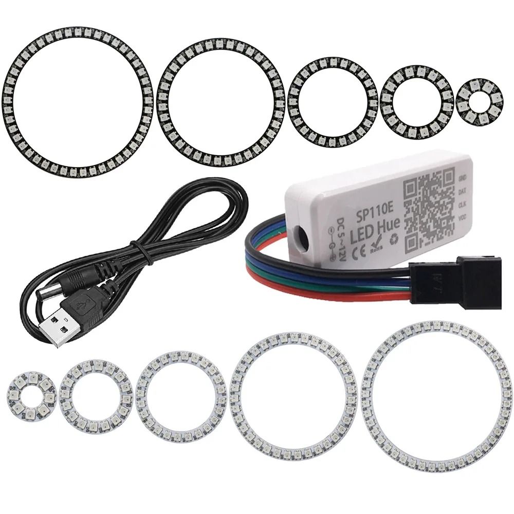 WS2812B Addressable RGB LED Pixel Ring Kit