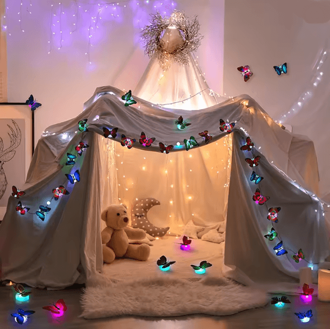 LED Butterfly Wall Night Light Set