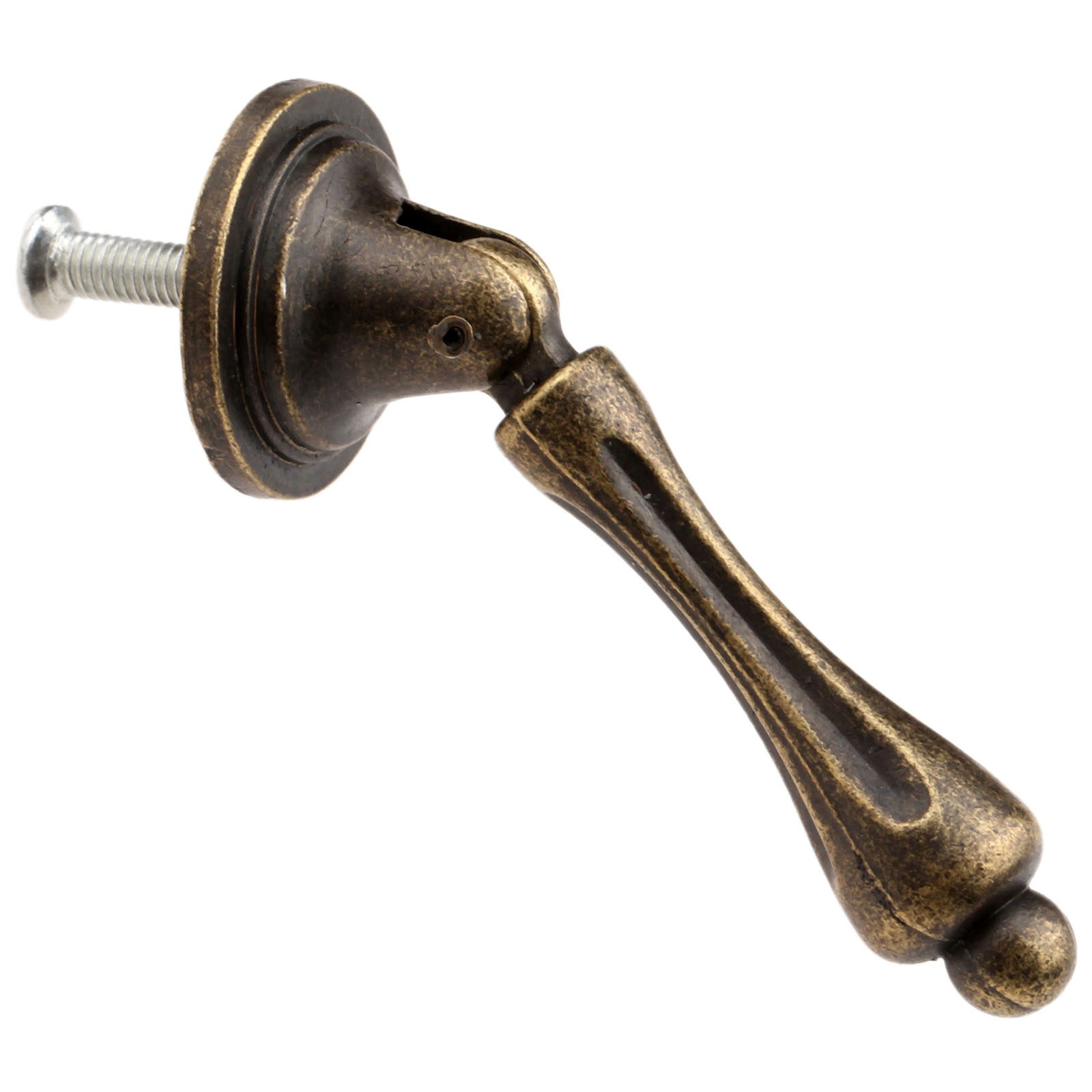 Vintage Antique Brass Cabinet Pull Handles Set for Drawers and Wardrobes