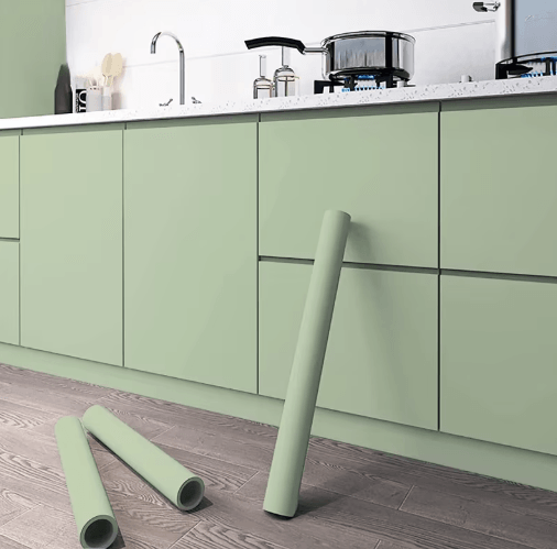 Oil-Proof Self-Adhesive Kitchen Wallpaper – Waterproof Cabinet & Wall Renovation Film (10M)
