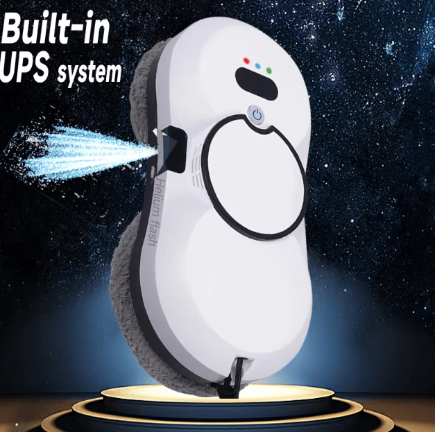 Smart Robot Window Cleaner – Automatic Vacuum Glass Cleaning Robot with AI Navigation & Safety Rope