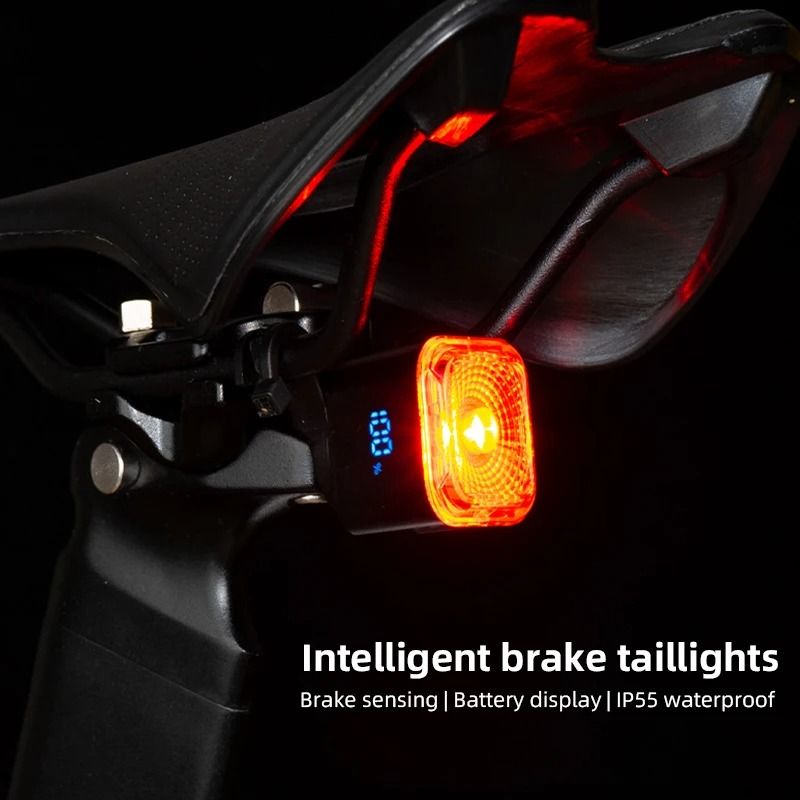 Digital Display Smart Bicycle Taillight with Intelligent Sensing for Safety