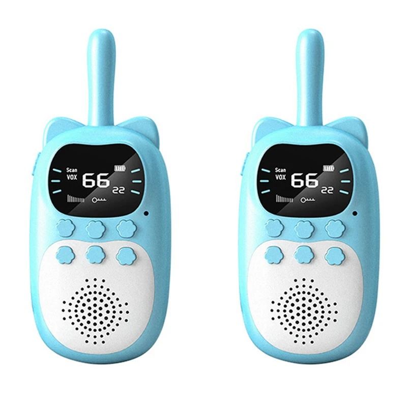 Kids Walkie Talkie Set Rechargeable Handheld Two Way Radio Toys