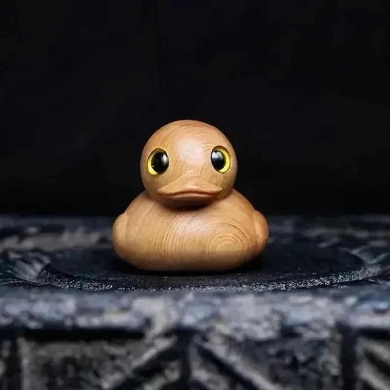 Funny Middle Finger Duck Wooden Figurine