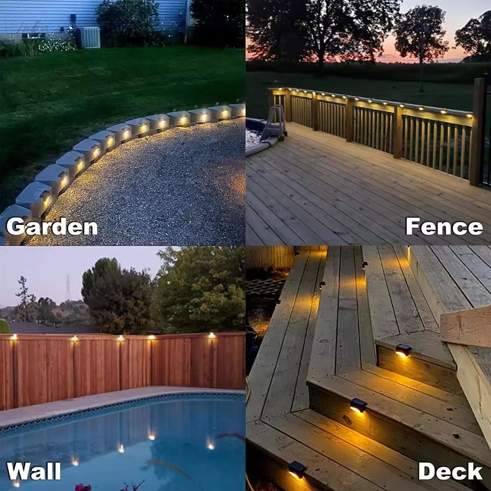 SolarGlow Elite Deck & Garden Solar Lights – Waterproof IP65 Solar Deck Light Set