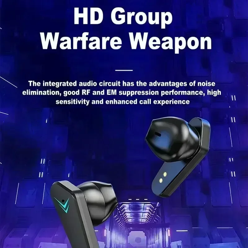 Low Latency Gaming Earbuds with Mic Wireless Bluetooth Earphones