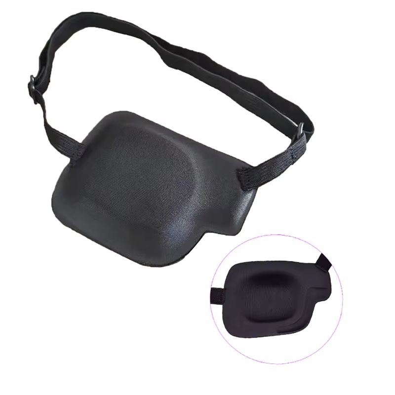 Adjustable Black Single Eyepatch for Adults and Kids Amblyopia Protector Sleeping Eyeshade Pirate Prop