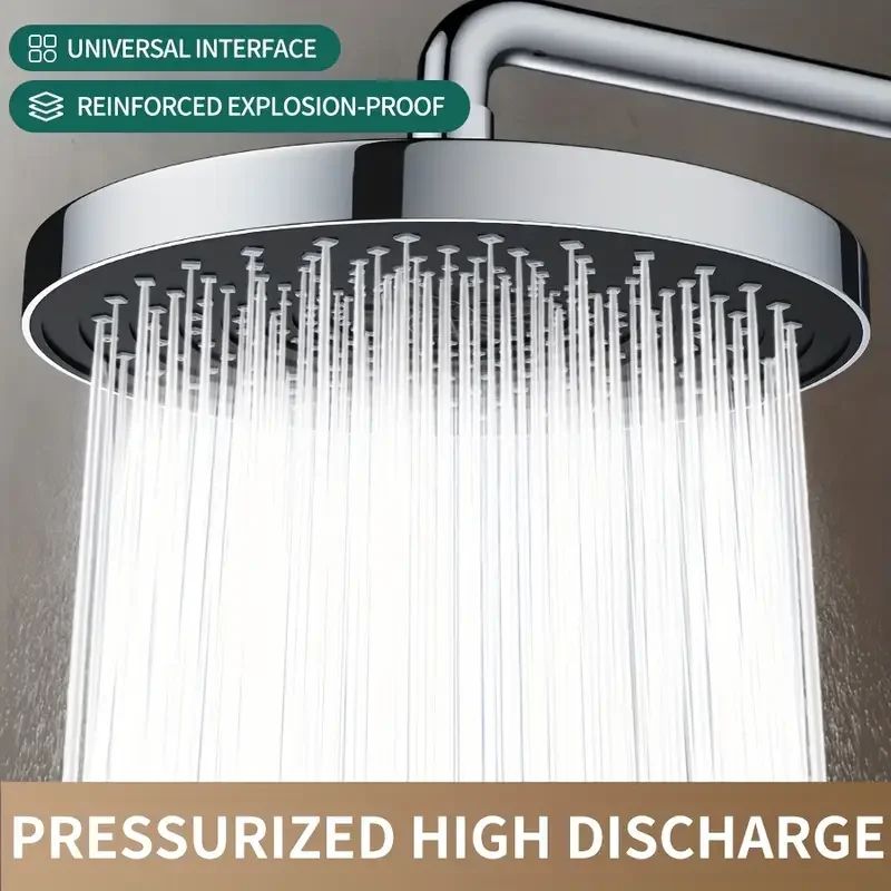 Large-Flow 10 Inch Rainfall Shower Head – High Pressure Water-Saving Top Sprayer