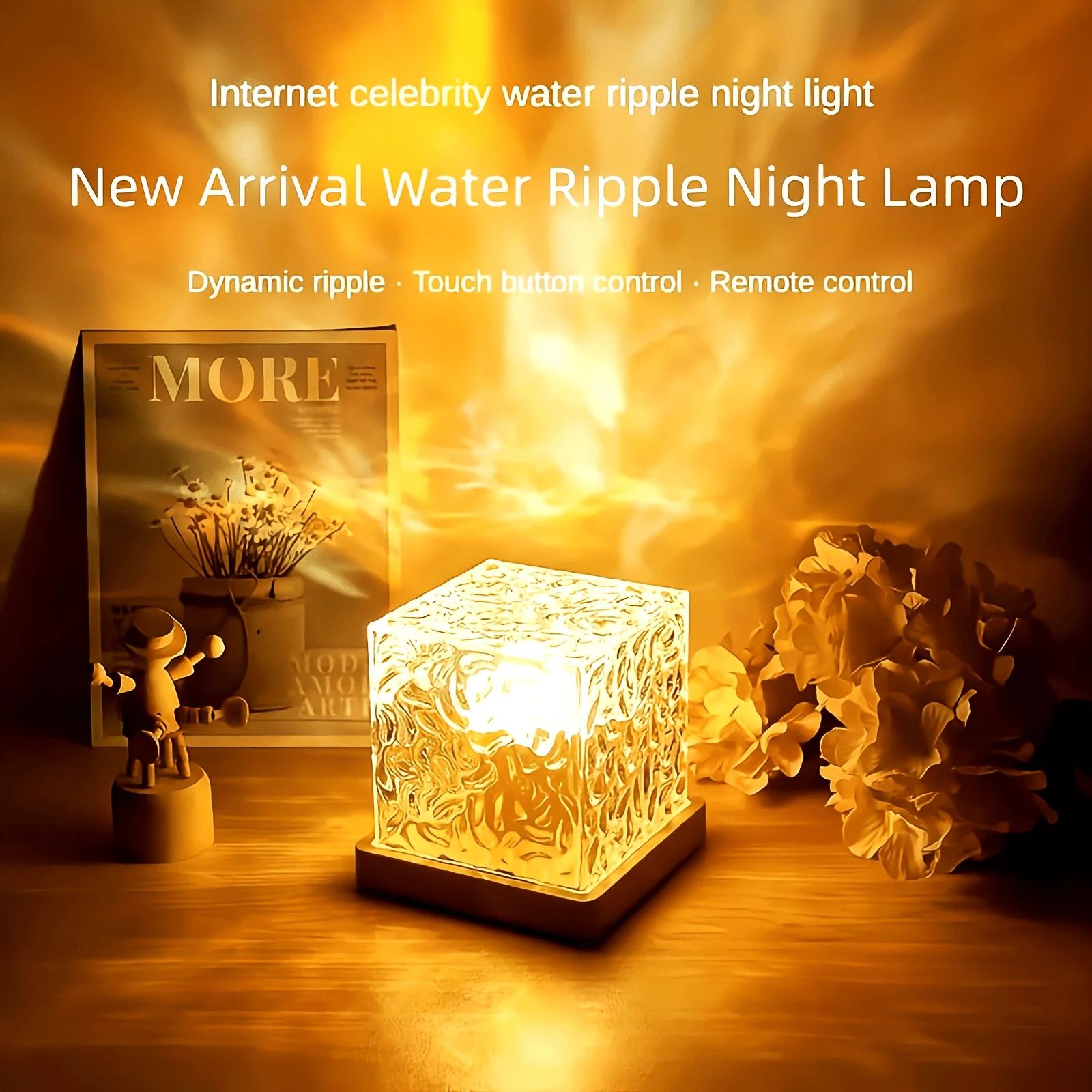 Ocean Wave Aurora Projector Light with Remote and 16 Colors