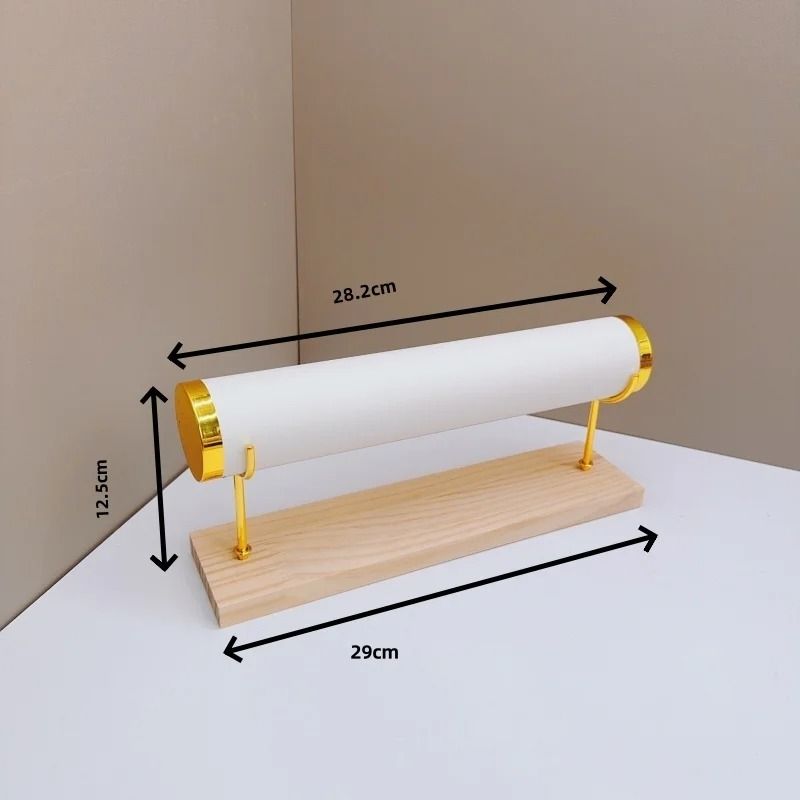 Detachable Bracelet Holder Stand Jewelry Display with Wooden Tray