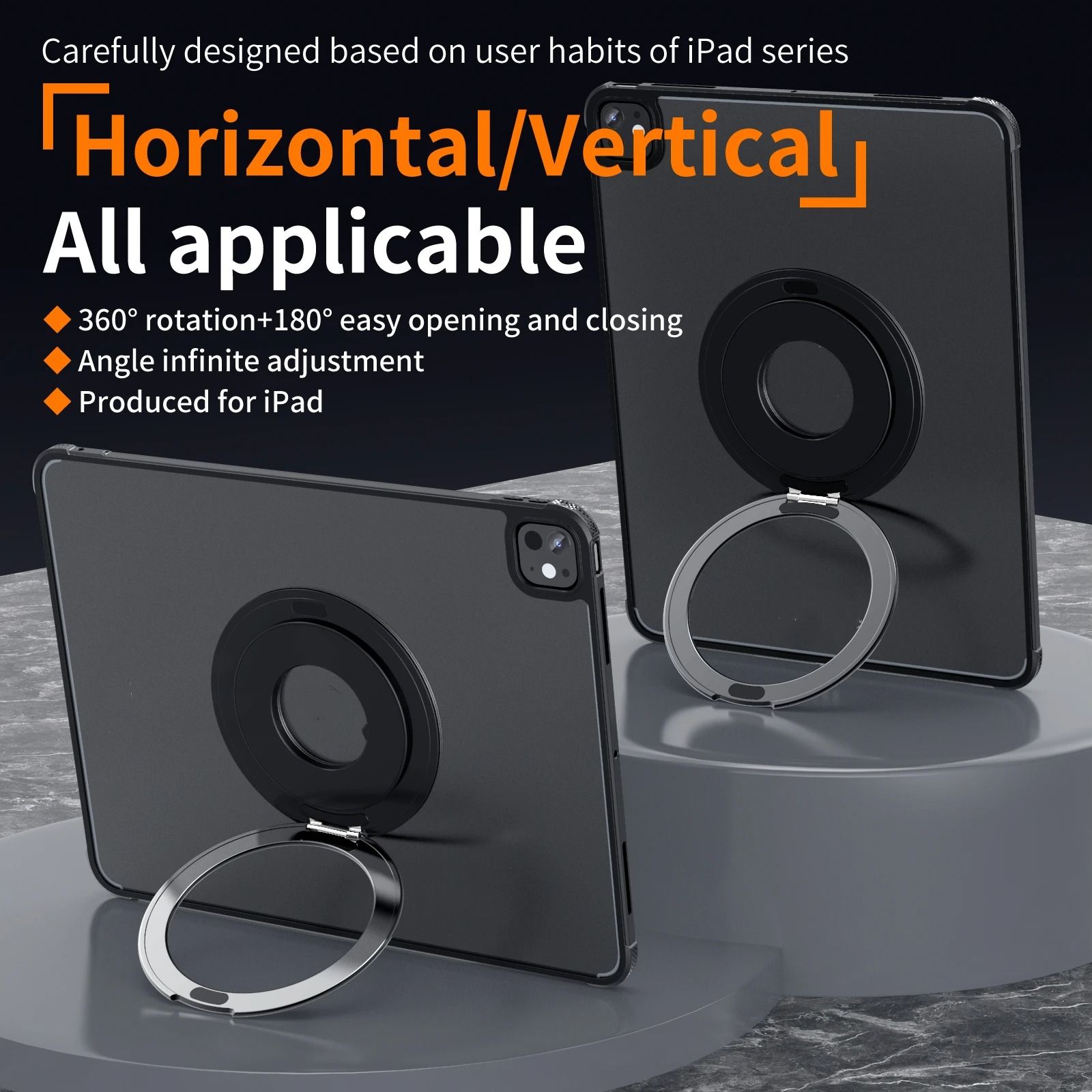 360° Rotating Magnetic Tablet Mount – Universal Metal Bracket Stand – Industrial-Grade Magnetic Display Hub