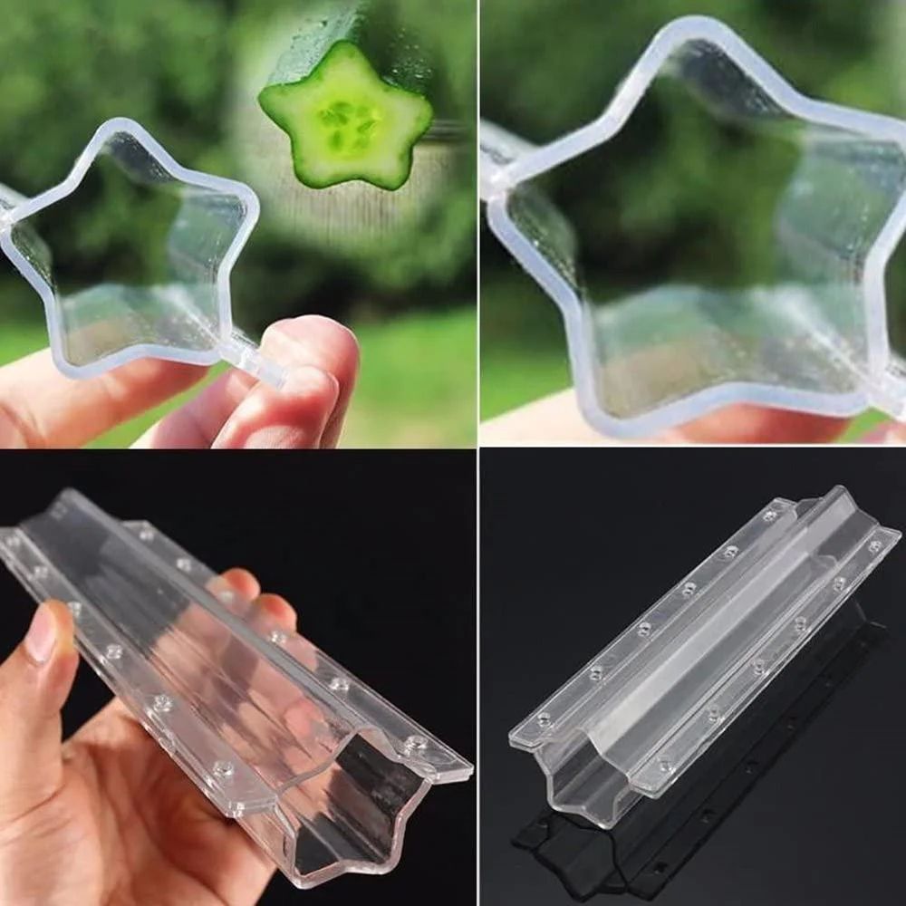 Garden Vegetable Shaping Mold Set – Star & Heart Shape Cucumber Growing Form