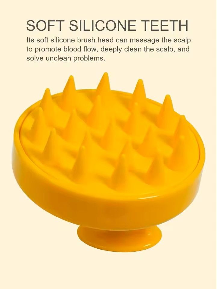 Silicone Spa Scalp Massager Brush – Ergonomic Deep-Clean Shampoo Comb & Scalp Massage Tool