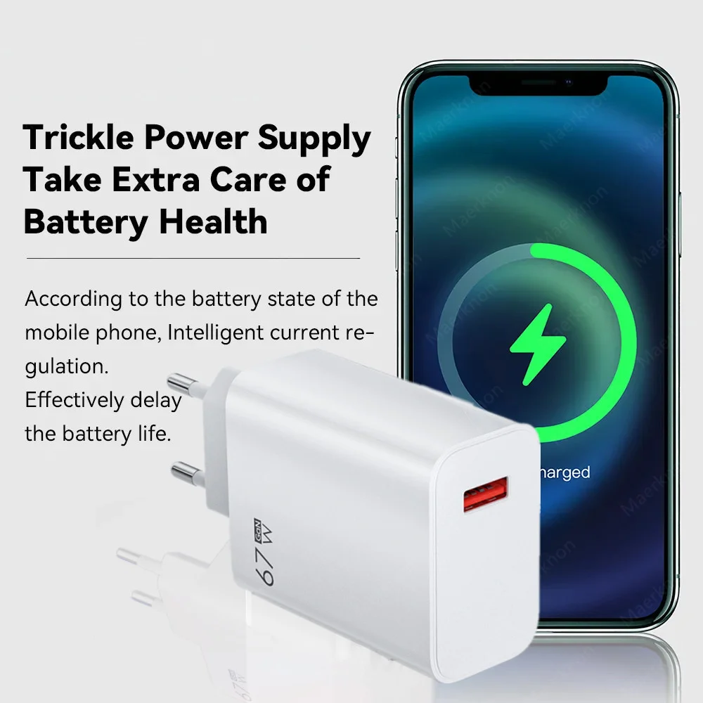 USB Fast Charger Type C Quick Charge Power Adapter for Phones