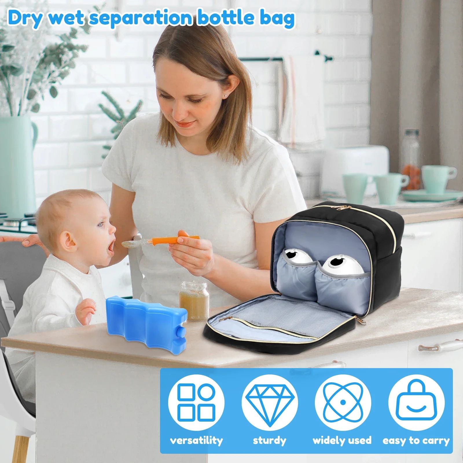 Insulated Breast Pump Cooler Travel Bag