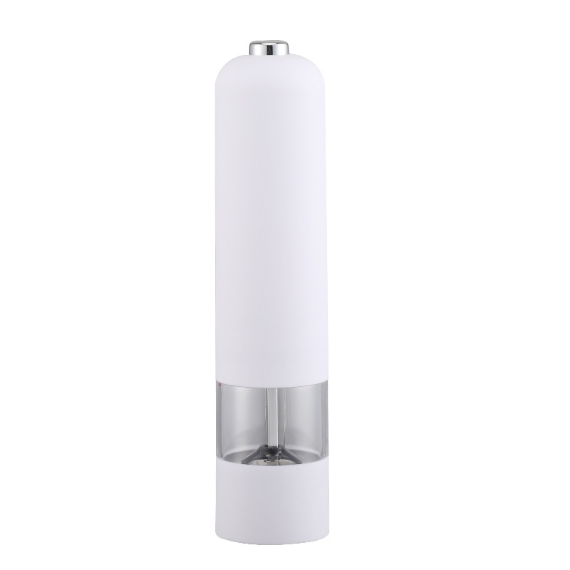 Electric Salt Pepper Grinder, One Handed Operation, Stainless Steel Spice Mill with LED Light, Adjustable Coarsenes