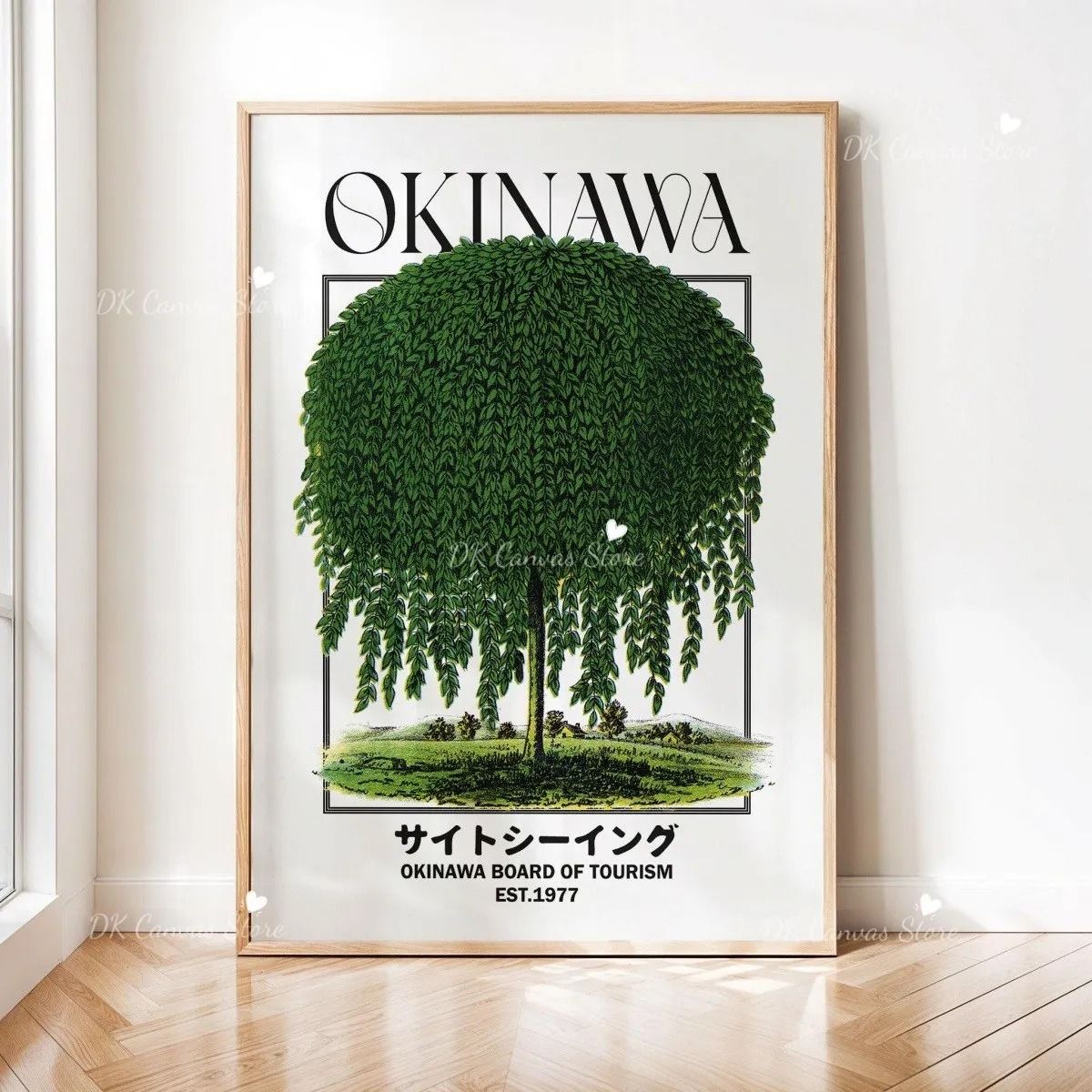 Okinawan Narrative Canvas – High-Definition Japandi Architectural Art