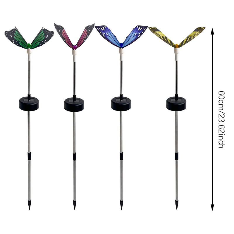 Solar Butterfly LED Outdoor Lights for Yard, Courtyard Landscape Lighting, Garden Villa Lawn Park Home Decoration